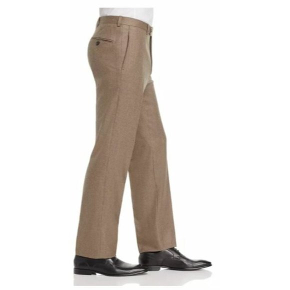 Jack Victor Flannel Regular Fit Wool Dress Pants US 32R 32 R Gray Rtl $255 - Picture 3 of 3